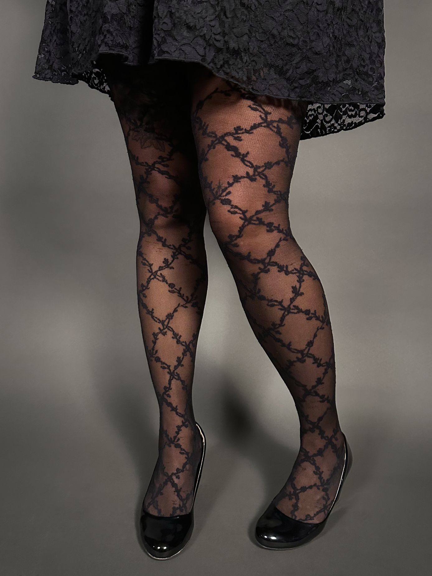 Outfit Set -Tommyrot Corset Dress w/ Faux Leather Straps & Floral Criss Cross by Pamela Mann