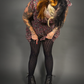 Chevron Heavy Duty Knit Tights by Pamela Mann Made in Italy