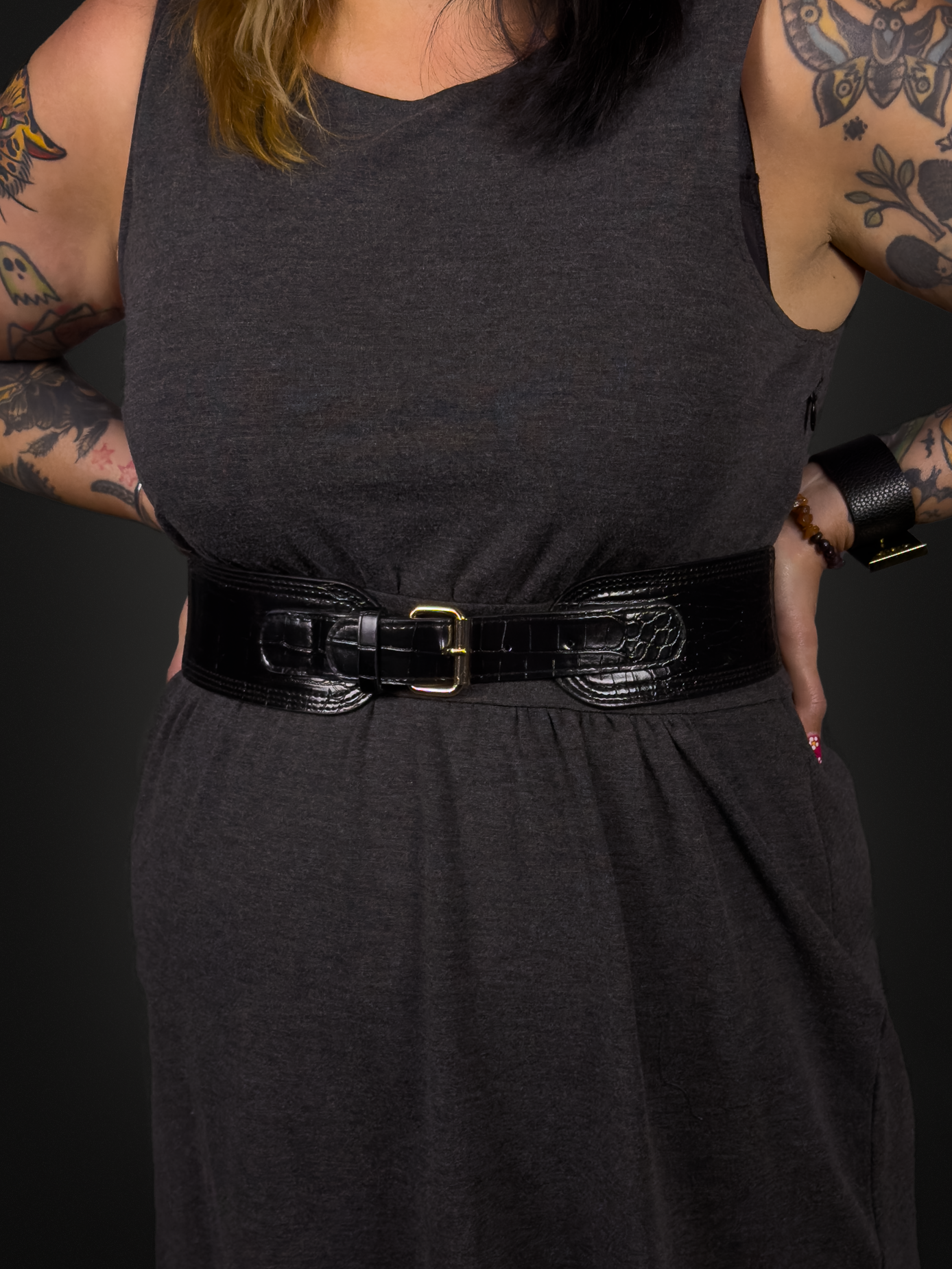 Snakeskin Corset Belt - Punk / Goth / Emo