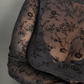Floral Sheer Long Sleeve Turtle Neck Layering Top