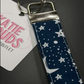 Katie Clouds Keychain Wristlet - Moons & Stars - Hand Made in England