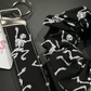 Katie Clouds Scrunchie & Keychain Wristlet Set - Skeletons - Hand Made in England