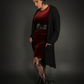 Long Sleeve Full-length Duster Cardigan Sweater with Pockets in Black