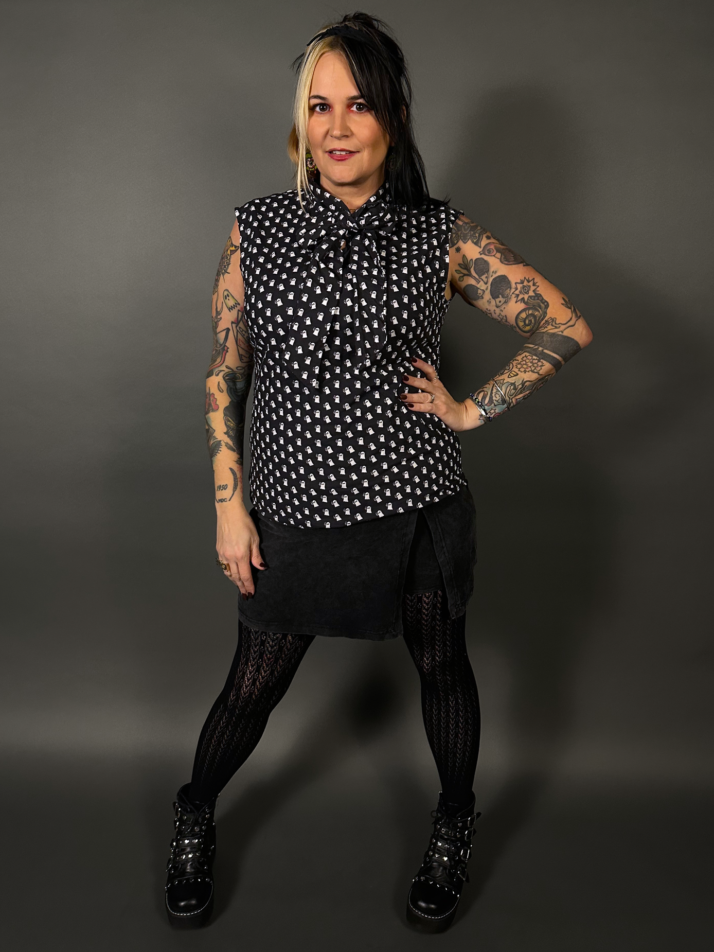 Mini Ghosts Bow Tops by Retrolicious