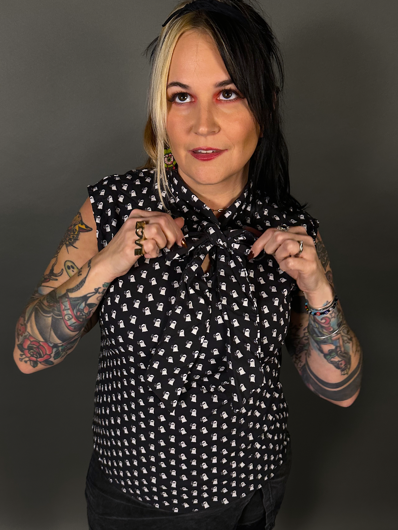 Mini Ghosts Bow Tops by Retrolicious