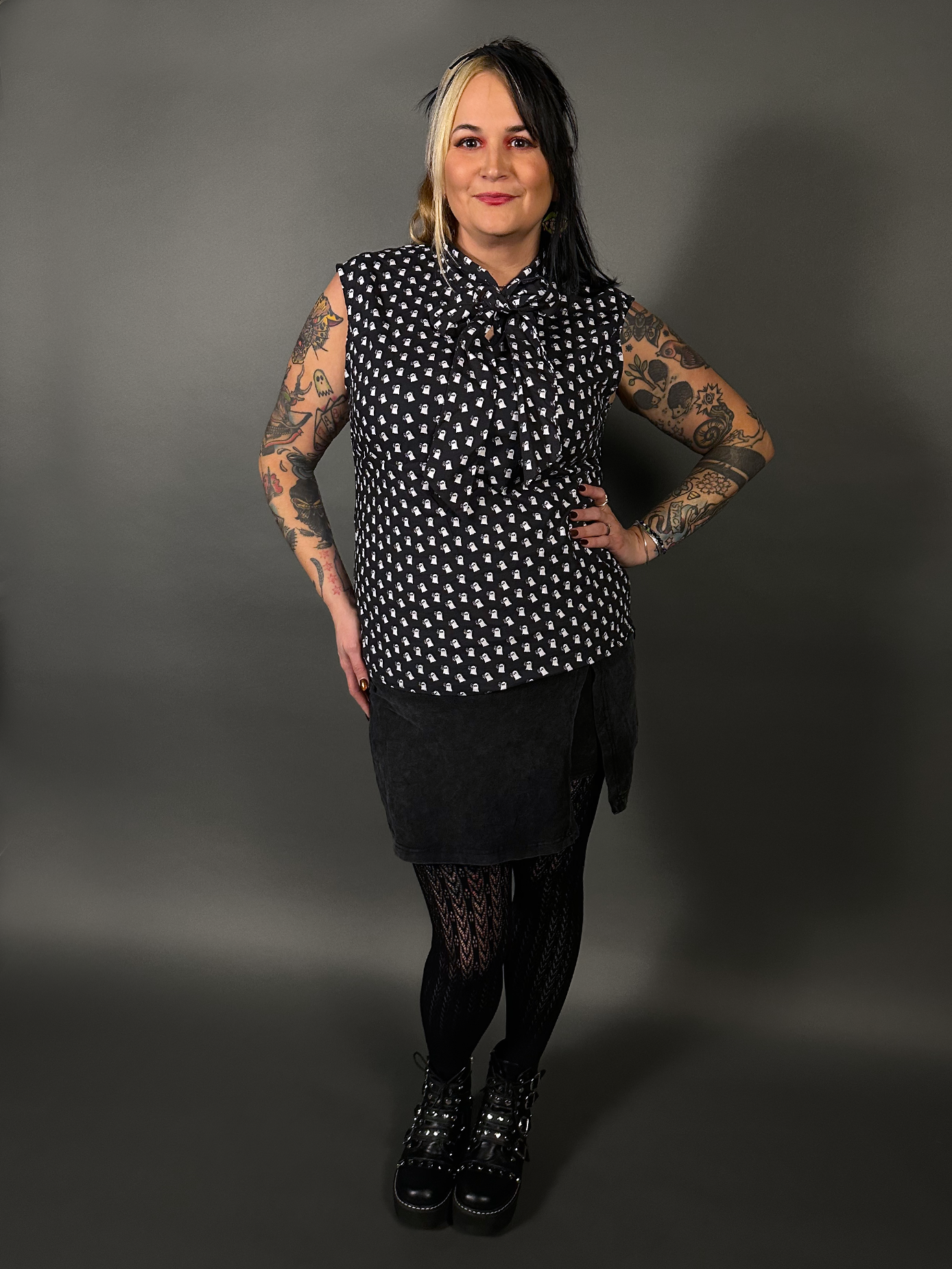 Mini Ghosts Bow Tops by Retrolicious