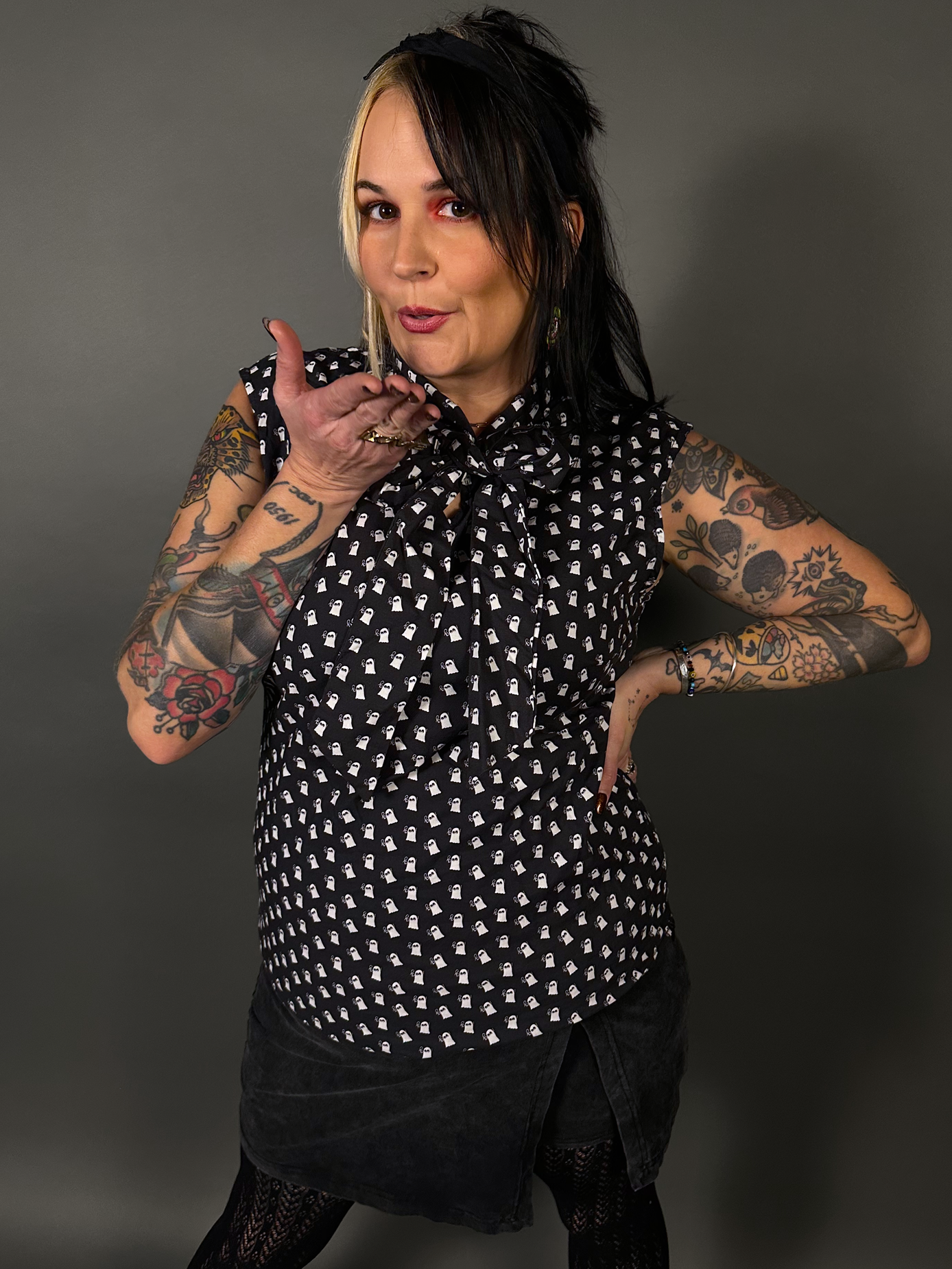 Mini Ghosts Bow Tops by Retrolicious