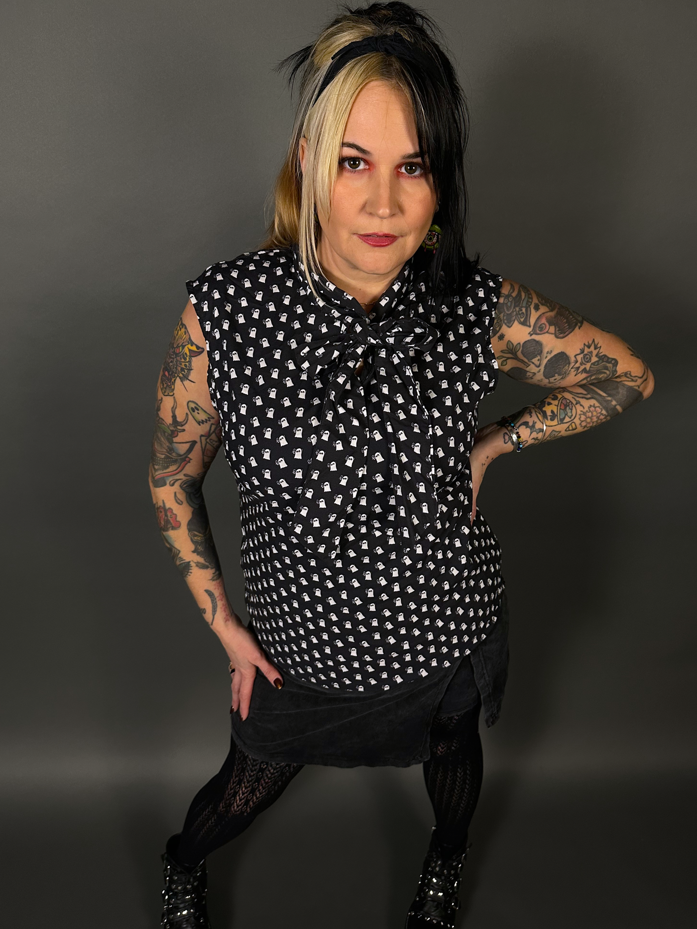 Mini Ghosts Bow Tops by Retrolicious