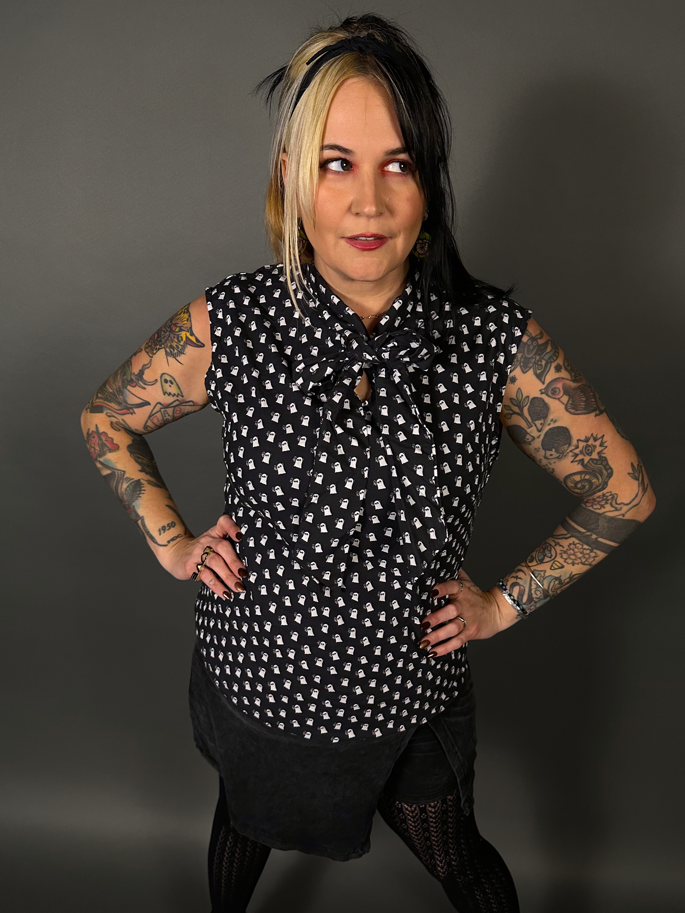 Mini Ghosts Bow Tops by Retrolicious