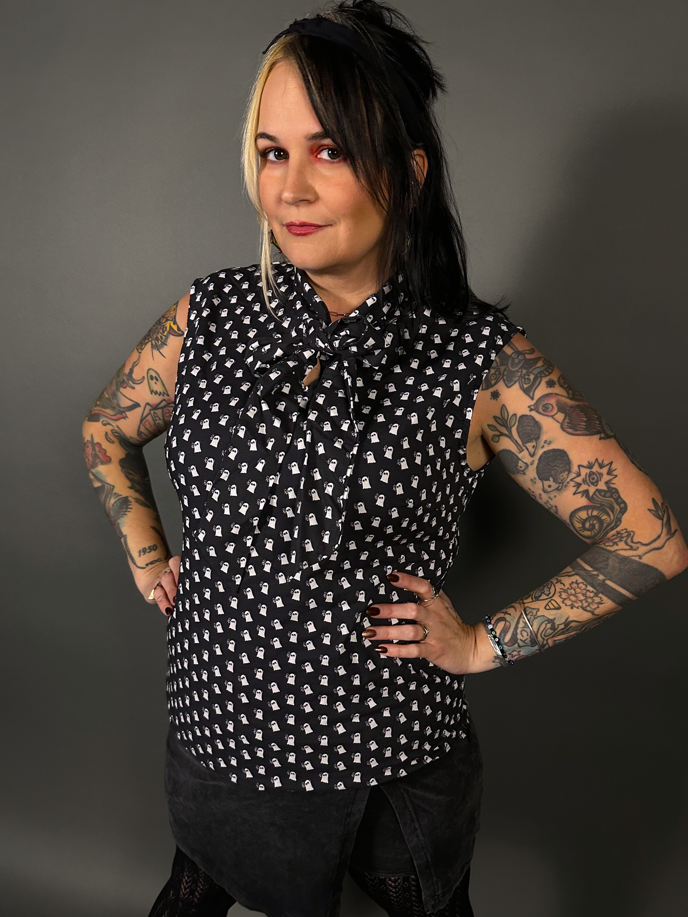 Mini Ghosts Bow Tops by Retrolicious