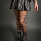 Outfit Set - Faux Leather Mini Skater Skirt & Dolman Batwing Sleeve Oversized Sweater