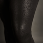 Outfit Set - Faux Snakeskin Leggings & Dolman Batwing Sleeve Oversized Sweater