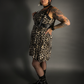 Outfit Set - Leopard Print Lightweight Stretch Dress with Pockets & Black Shoulder Harness Belt