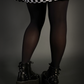 Outfit Set - Tommyrot Checkered Skater Dress & 50 Denier Black Tights by Pamela Mann