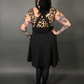 Outfit Set - Tommyrot High Waist Skirt with Shoulder Straps & Leopard Isabel Top by Retrolicious