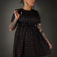 Outfit Set - Tommyrot "Hearts & Skulls" Skater Dress & Black Shoulder Harness Belt