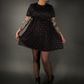 Outfit Set - Tommyrot "Hearts & Skulls" Skater Dress & Black Shoulder Harness Belt