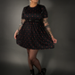 Outfit Set - Tommyrot "Hearts & Skulls" Skater Dress & Black Shoulder Harness Belt