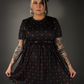 Outfit Set - Tommyrot "Hearts & Skulls" Skater Dress & Black Shoulder Harness Belt