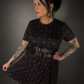 Outfit Set - Tommyrot "Hearts & Skulls" Skater Dress & Double Strap Corset Belt