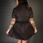 Outfit Set - Tommyrot "Hearts & Skulls" Skater Dress & Double Strap Corset Belt