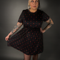 Outfit Set - Tommyrot "Hearts & Skulls" Skater Dress & Fishnet Tights by Pamela Mann