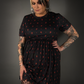 Outfit Set - Tommyrot "Hearts & Skulls" Skater Dress & Rose & Skull Tights by Pamela Mann
