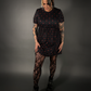 Outfit Set - Tommyrot "Hearts & Skulls" Skater Dress & Rose & Skull Tights by Pamela Mann