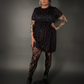 Outfit Set - Tommyrot "Hearts & Skulls" Skater Dress & Rose & Skull Tights by Pamela Mann