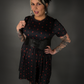 Outfit Set - Tommyrot "Hearts & Skulls" Skater Dress & Underbust Harness Corset Belt