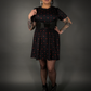 Outfit Set - Tommyrot "Hearts & Skulls" Skater Dress & Underbust Harness Corset Belt