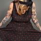 Outfit Set - Tommyrot "Hearts & Skulls" Sleeveless Mini Swing Dress & Black Tights by Pamela Mann