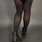 Outfit Set - Tommyrot "Hearts & Skulls" Sleeveless Mini Swing Dress & Black Tights by Pamela Mann