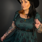Outfit Set - Tommyrot "Lady Luck" Short Sleeve Skater Dress in Green & Classic Black Harness Belt