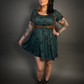 Outfit Set - Tommyrot "Lady Luck" Short Sleeve Skater Dress in Green & Classic Brown Harness Belt