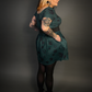 Outfit Set - Tommyrot "Lady Luck" Short Sleeve Skater Dress in Green & Rope Design Corset Belt