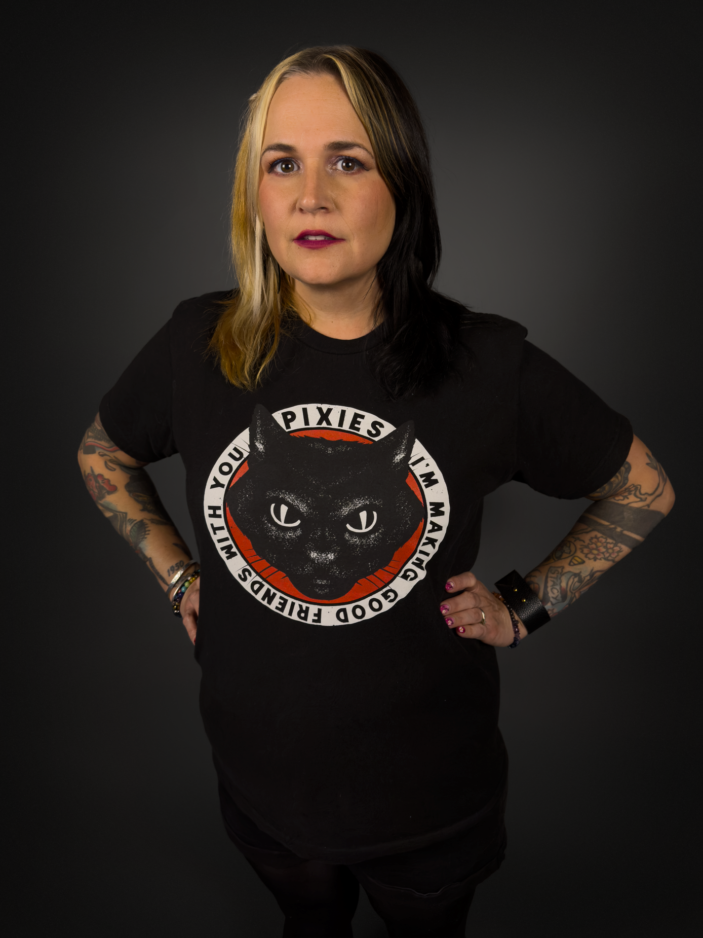Pixies cat top t shirt