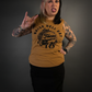 Pyknic "Raise Hell Eat Tacos" Women's T-Shirt Tank Top in Rust Brown