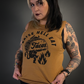 Pyknic "Raise Hell Eat Tacos" Women's T-Shirt Tank Top in Rust Brown