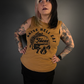 Pyknic "Raise Hell Eat Tacos" Women's T-Shirt Tank Top in Rust Brown