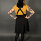 Outfit Set - Tommyrot High Waist Skirt with Shoulder Straps & Mustard Boat Neck Top by Retrolicious