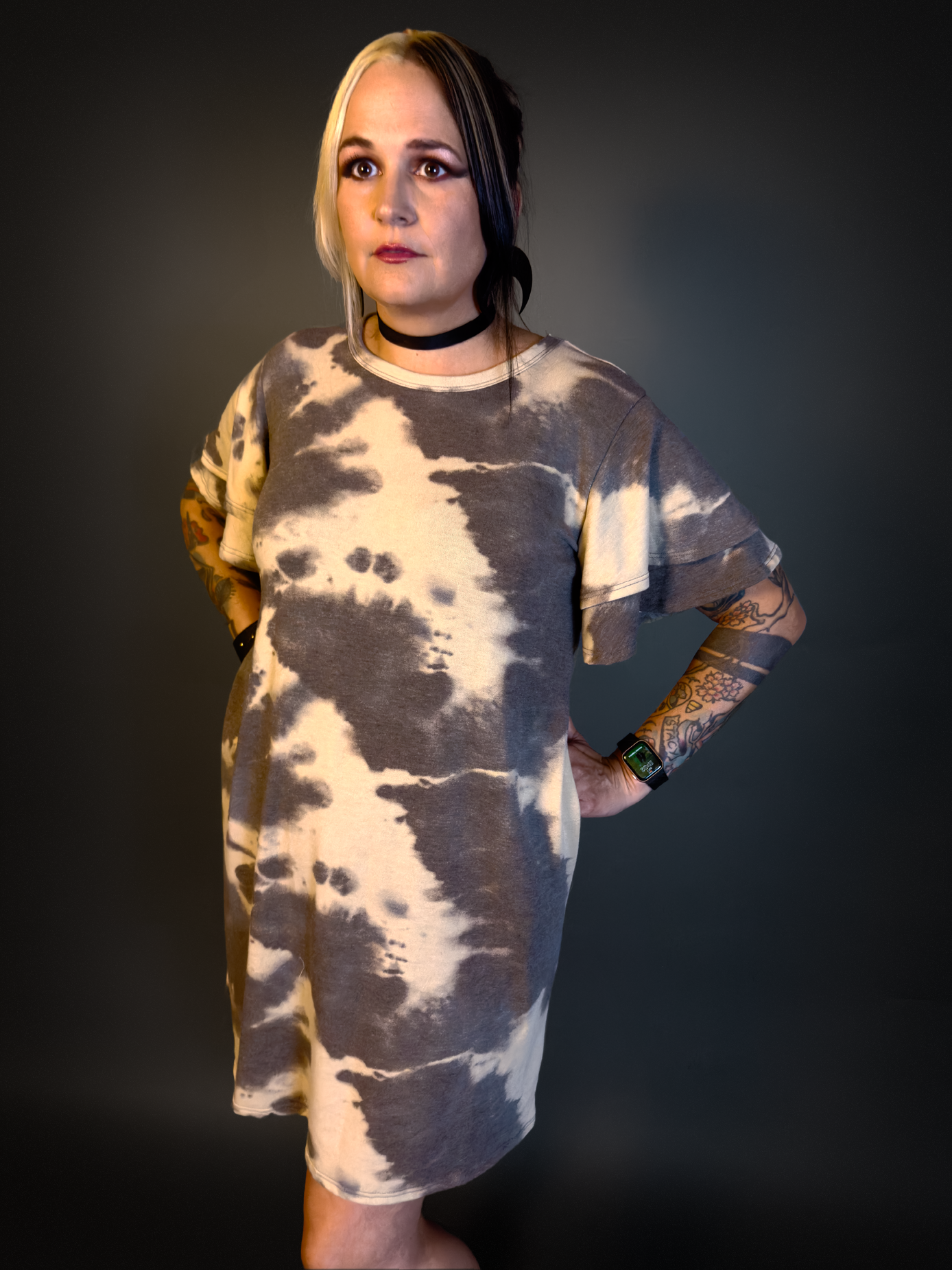 Tie dye t shirt dress 2024 with pockets