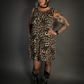 Sleeveless Leopard Print Lightweight Stretch Dress with Pockets