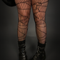 Spider Web Fishnet Tights Pantyhose Stockings - Goth / Punk / Emo Style