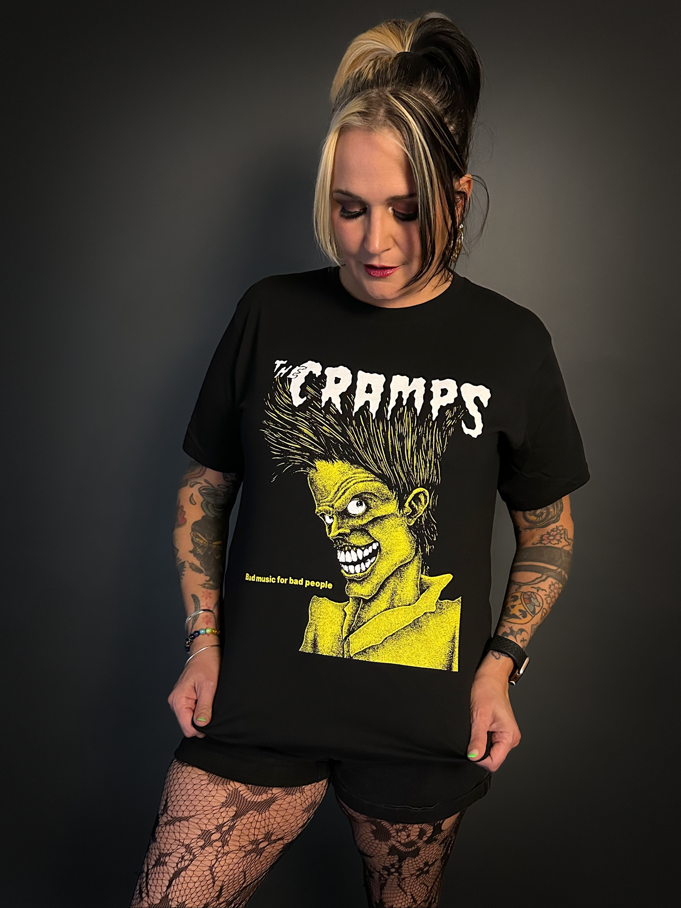 The Cramps "Bad Music for Bad People" OFFICIAL Licensed T-Shirt - Black