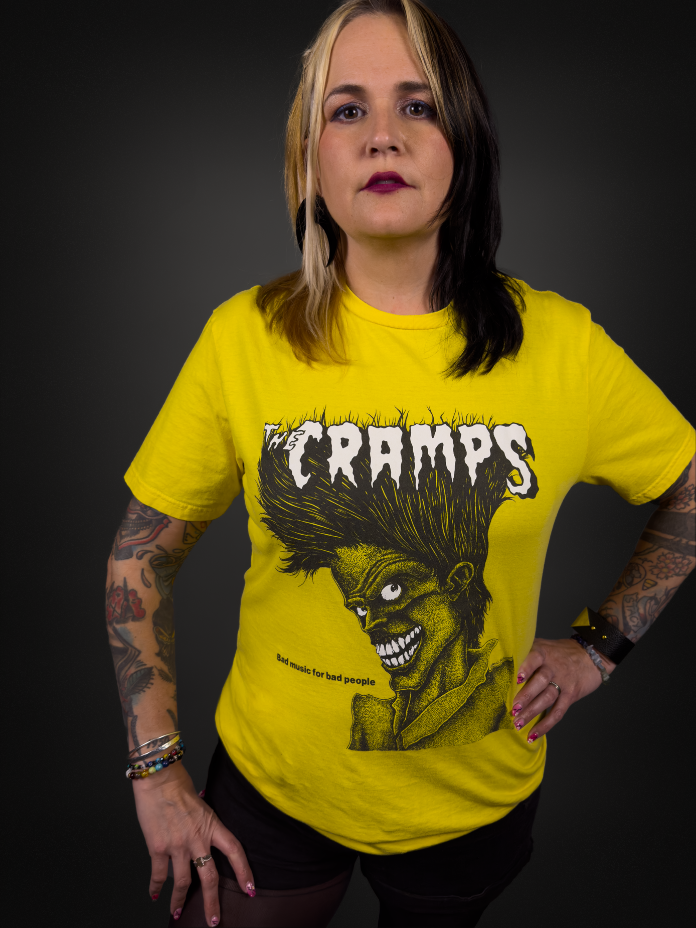 The Cramps "Bad Music for Bad People" OFFICIAL Licensed T-Shirt