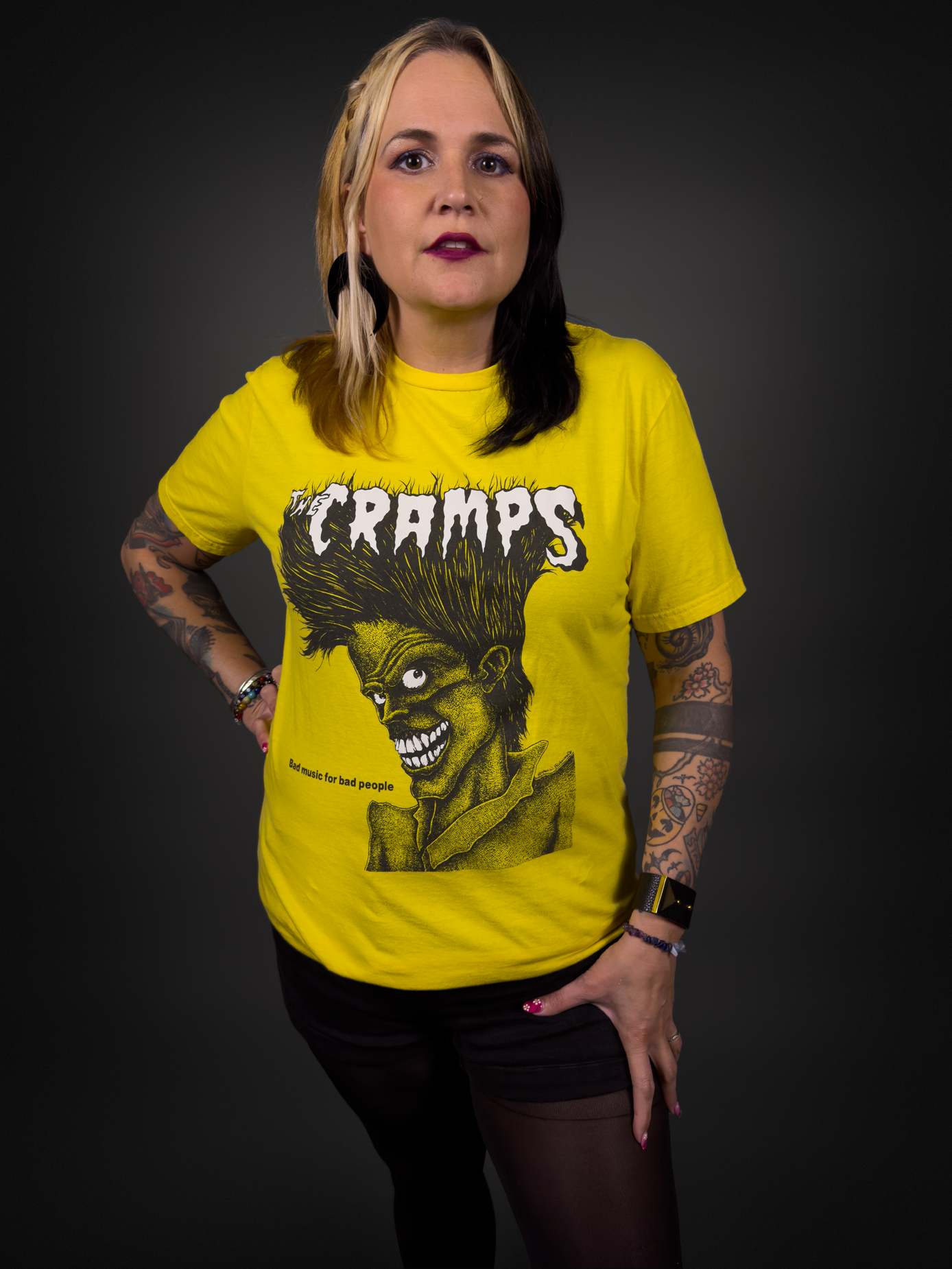 The Cramps "Bad Music for Bad People" OFFICIAL Licensed T-Shirt