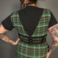 Three Buckle PU Leather Front Elastic Back Corset Belt in Black