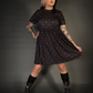 Tommyrot "Hearts and Skulls" Short Sleeve Stretch Skater Dress